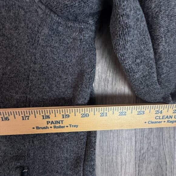 New Balance 1X Full Zip Heather Gray Fleece Jacket Black Trim Women’s Plus - Picture 5 of 5